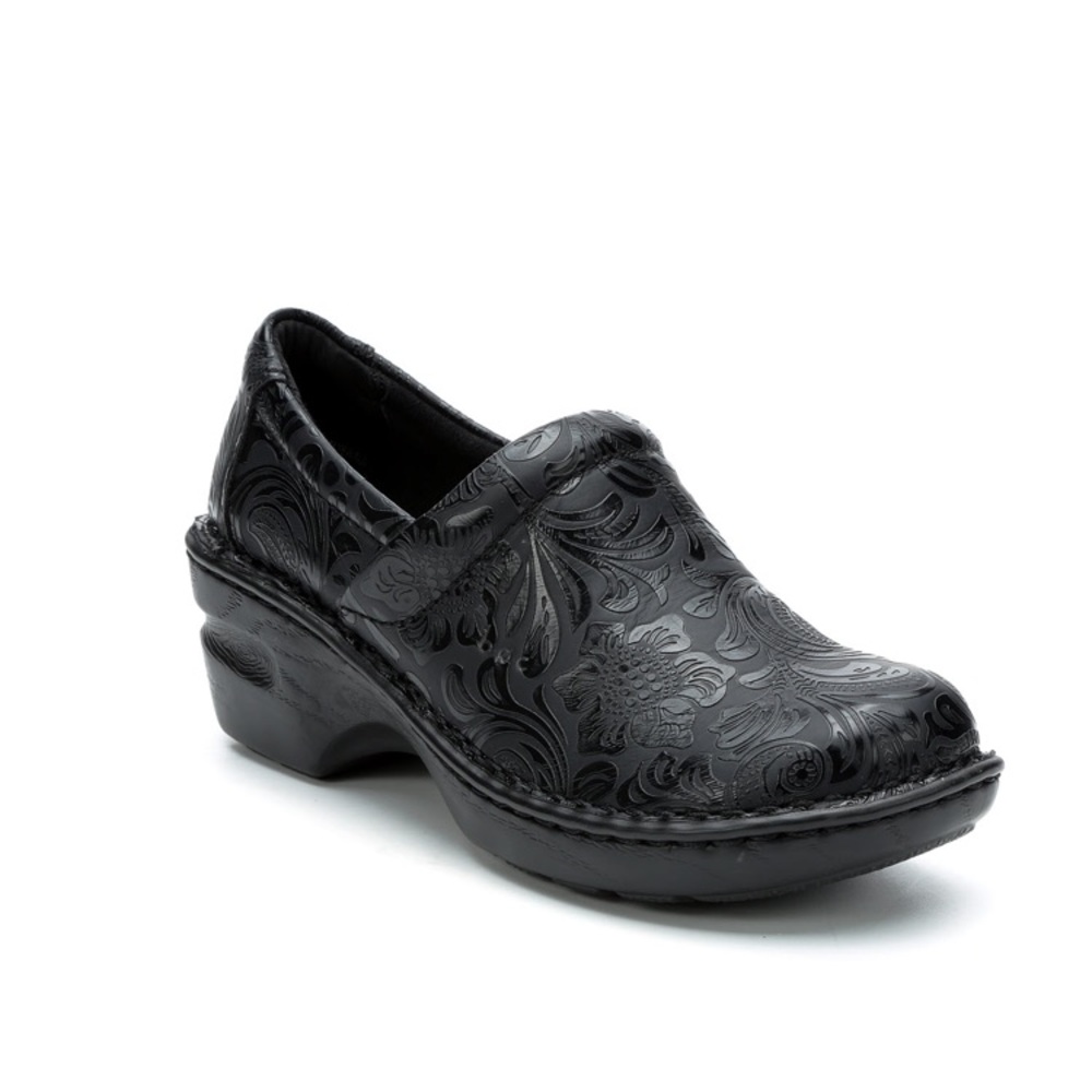 NWOT Born Black Floral Penny Clogs Size 7.5